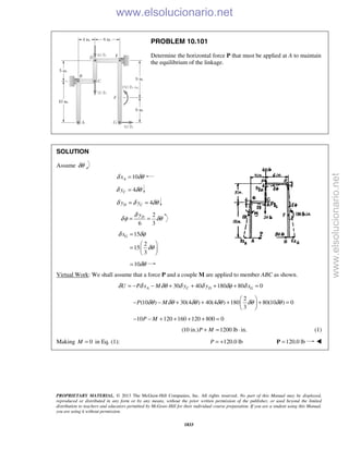 Beer vector mechanics for engineers statics 10th solutions