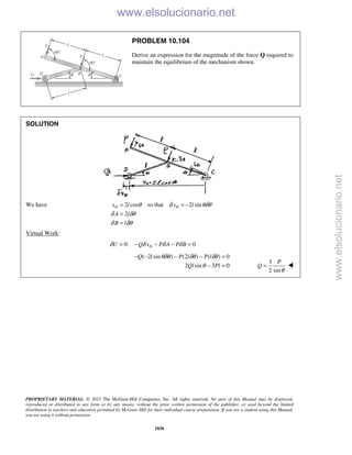 Beer vector mechanics for engineers statics 10th solutions