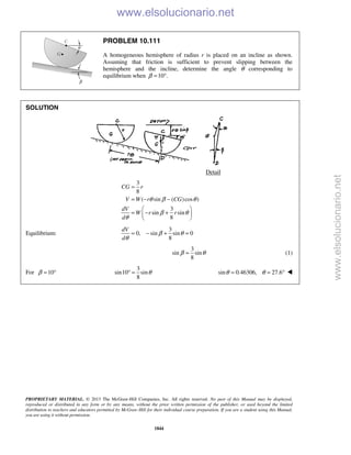 Beer vector mechanics for engineers statics 10th solutions