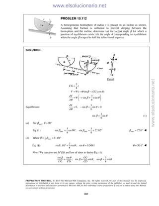 Beer vector mechanics for engineers statics 10th solutions