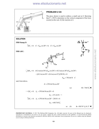 Beer vector mechanics for engineers statics 10th solutions