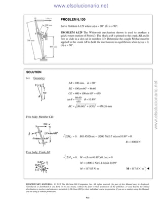 Beer vector mechanics for engineers statics 10th solutions
