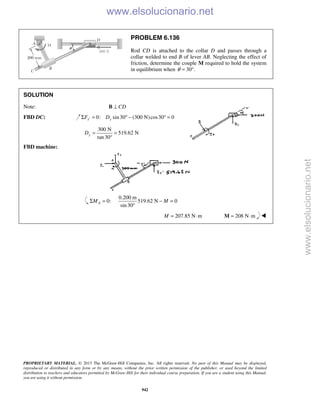 Beer vector mechanics for engineers statics 10th solutions
