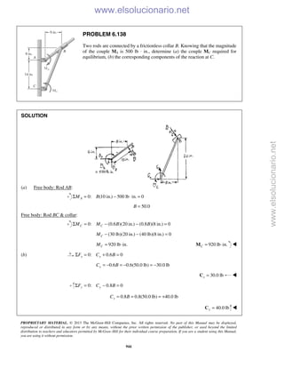 Beer vector mechanics for engineers statics 10th solutions