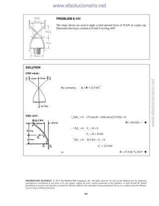 Beer vector mechanics for engineers statics 10th solutions