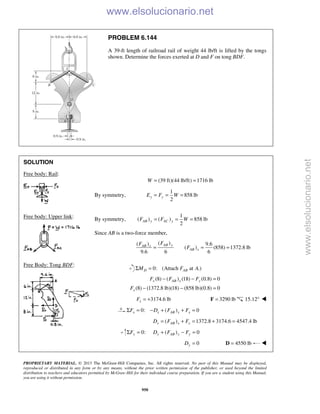 Beer vector mechanics for engineers statics 10th solutions