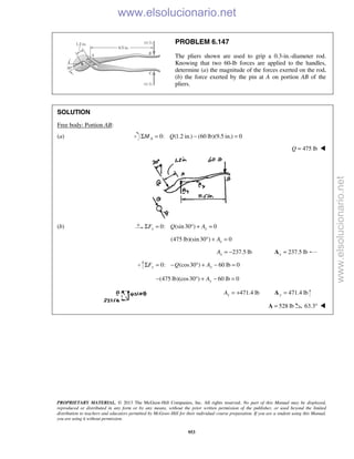 Beer vector mechanics for engineers statics 10th solutions