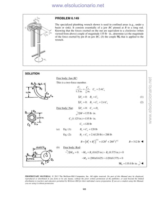 Beer vector mechanics for engineers statics 10th solutions