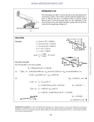 Beer vector mechanics for engineers statics 10th solutions
