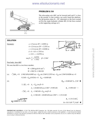 Beer vector mechanics for engineers statics 10th solutions