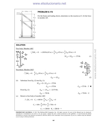 Beer vector mechanics for engineers statics 10th solutions