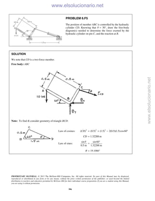 Beer vector mechanics for engineers statics 10th solutions