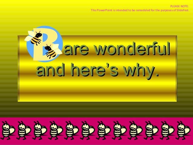 bees an example of a bad powerpoint presentation