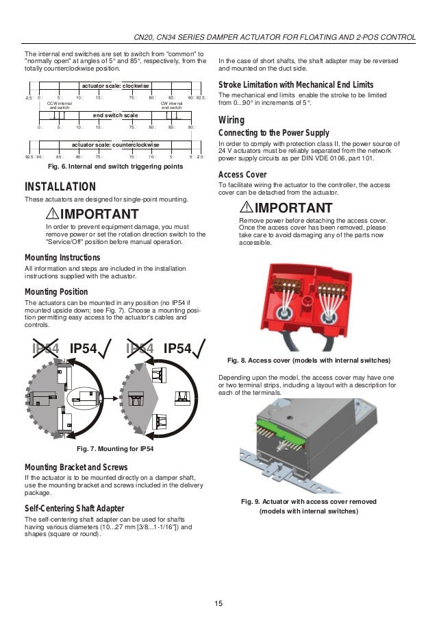 Catalog Actuator Damper HoneyWell ( Động cơ điều khiển van ...