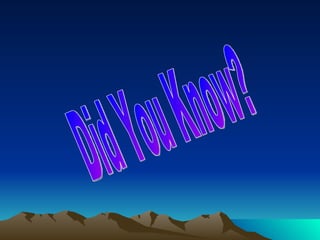 Did You Know? 