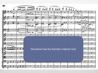 Woodwind has the thematic material now!
 