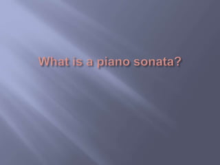 Beethoven and the piano sonata