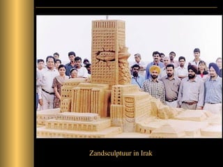 Zandsculptuur in Irak  