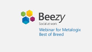Webinar for Metalogix
Best of Breed
 