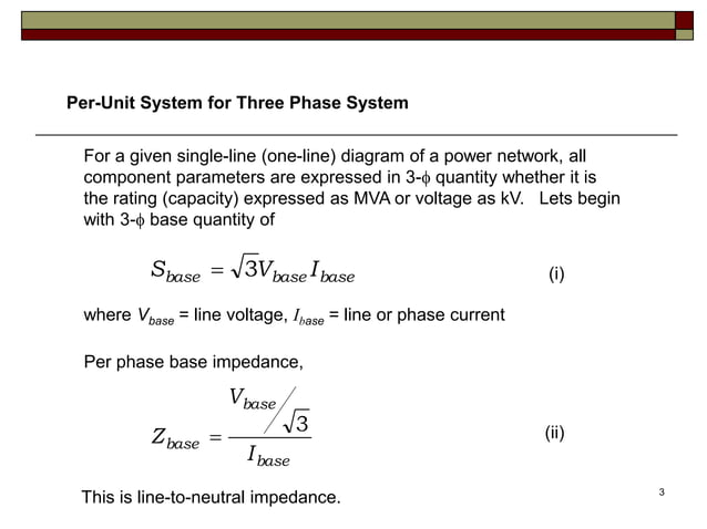 BEF 23803 - Lecture 14 - Per Unit Analysis of Three Phase System.ppt ...