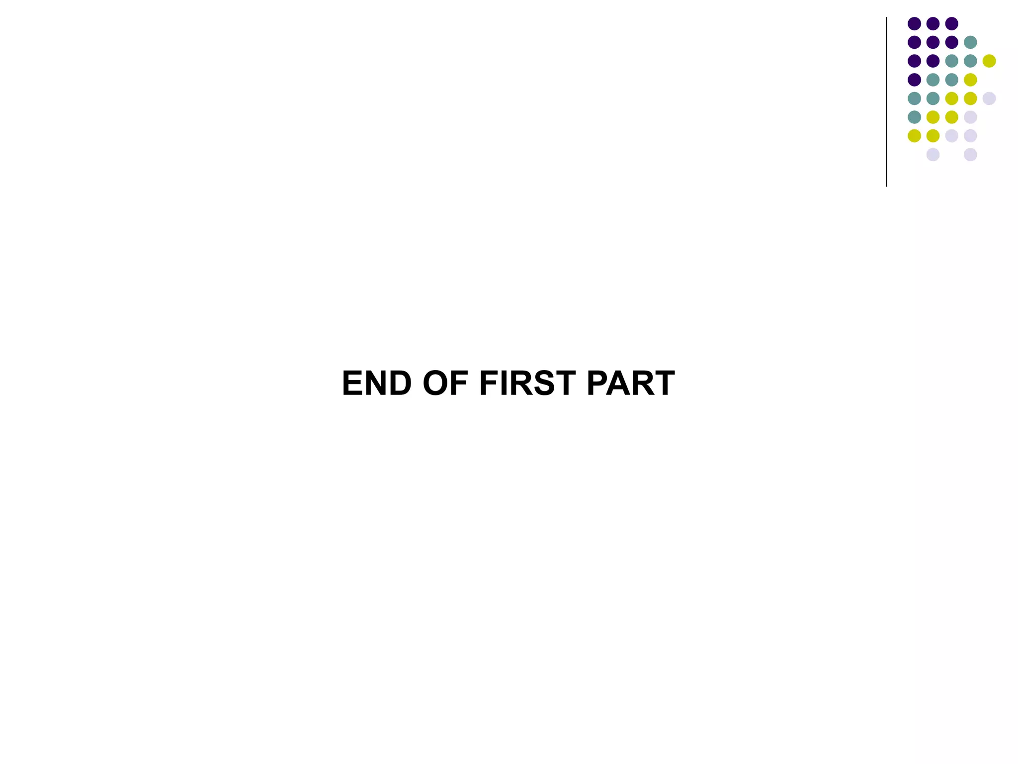 END OF FIRST PART
 