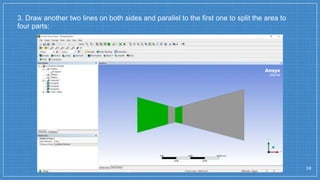 3. Draw another two lines on both sides and parallel to the first one to split the area to
four parts:
10
 