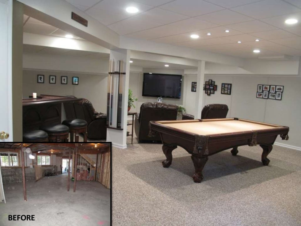 Owens Corning Basement Before and After Basement Photos