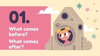 What comes
before?
01.
What comes
after?
 