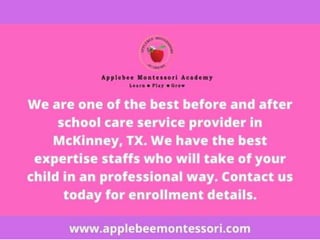Before And After School Care | PPTX