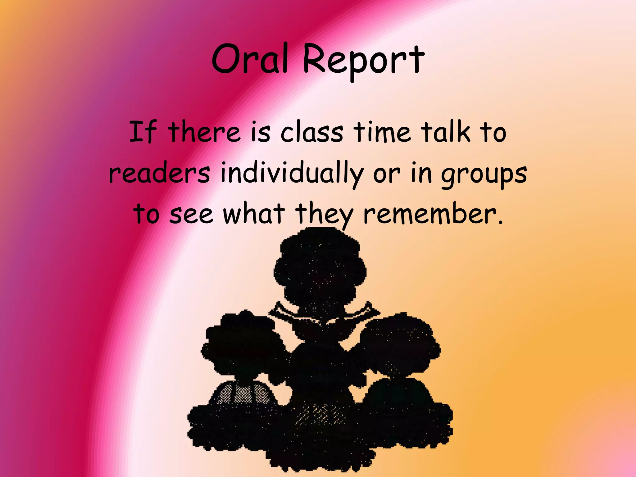 Applied
1. Use graphic organizer to get key points.
2. Visualize flooding.
3. Think aloud “Do I understand this?”
4. Think aloud “There were not many
dates on the quiz they may not be as
important.
5. Think aloud about being through a
hurricane.
 