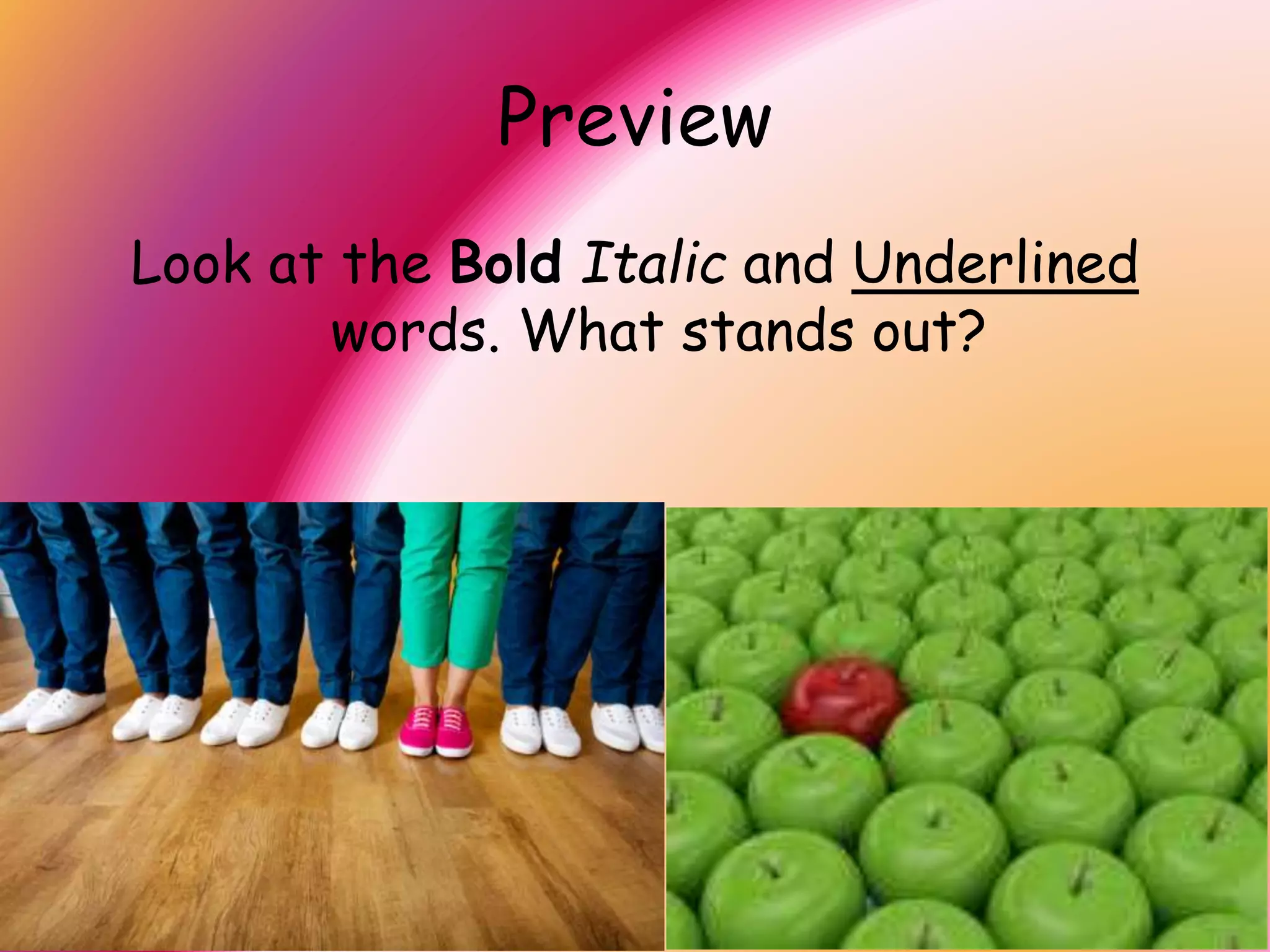 Predictions
Go on a picture walk and make predictions
on what might happen.
 