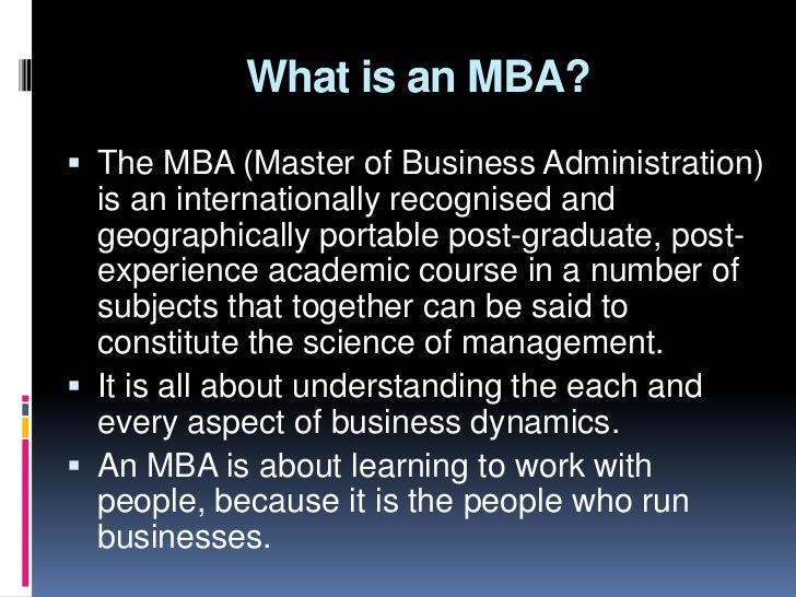 what can you do with an mba