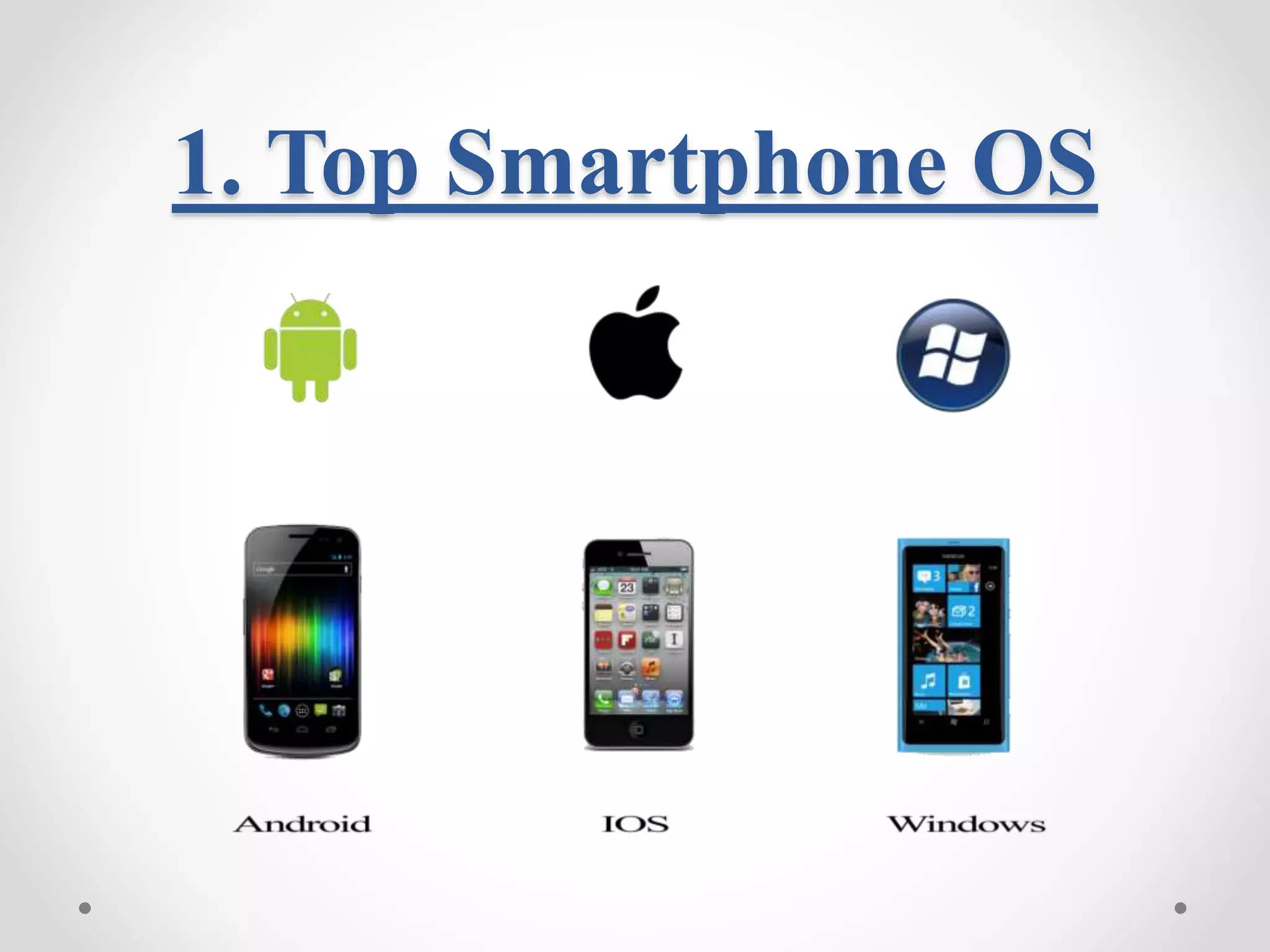 1. Top Smartphone OS 