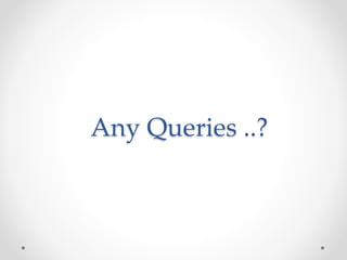Any Queries ..? 
 
