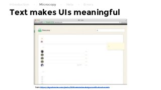 Before the docs: writing for user interfaces