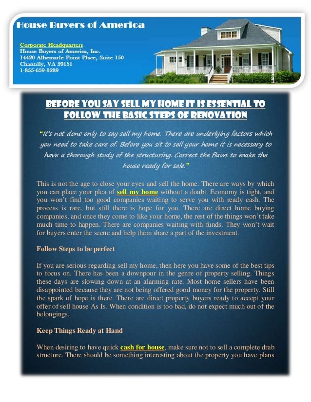 what do i need to sell my home