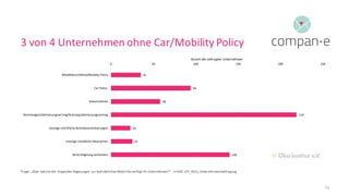 compan-e: Befragungsergebnisse Themenfeld Car Policy