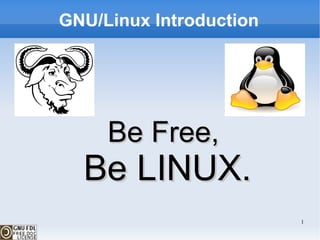 GNU/Linux Introduction ,[object Object],[object Object]