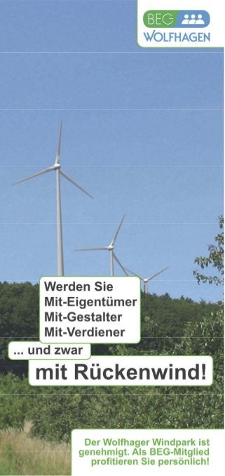Beg Wolfhagen Energiegenossenschaft Mitglied werden