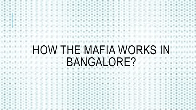 beggar mafia ppt how the mafia works