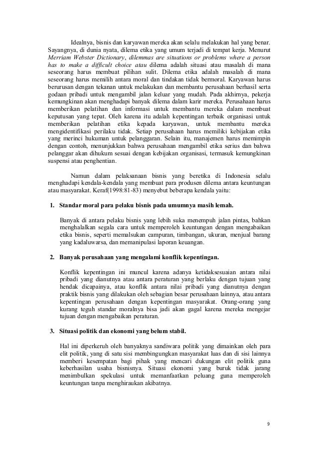 Be Gg Edi Putra Hapzi Ali Ethics And Business Business Ethic Pad
