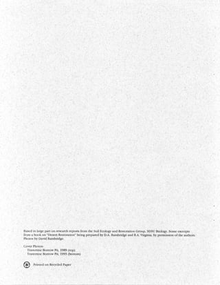 Beginner Guide to Desert Restoration