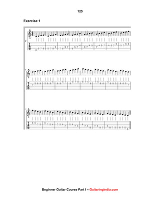 125
Beginner Guitar Course Part I – Guitaringindia.com
Exercise 1
 