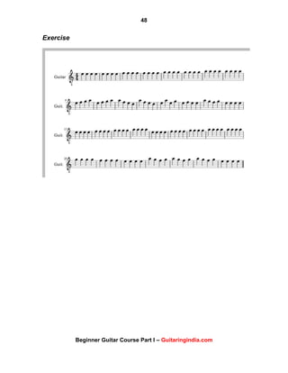 48
Beginner Guitar Course Part I – Guitaringindia.com
Exercise
 