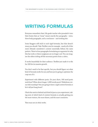 THE BEGINNER’S GUIDE TO BLOGGING AND CONTENT STRATEGY

WRITING FORMULAS
Everyone remembers their 5th grade teacher who pou...
