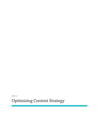PART 3:
Optimizing Content Strategy
 