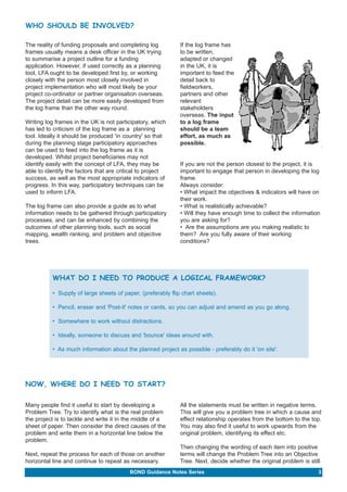 Beginners Guide To Logical Framework Approach (BOND) | PDF