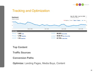 Tracking and Optimization Anchor Text Text Surrounding the Link Top Content Traffic Sources Conversion Paths Optimize:  La...