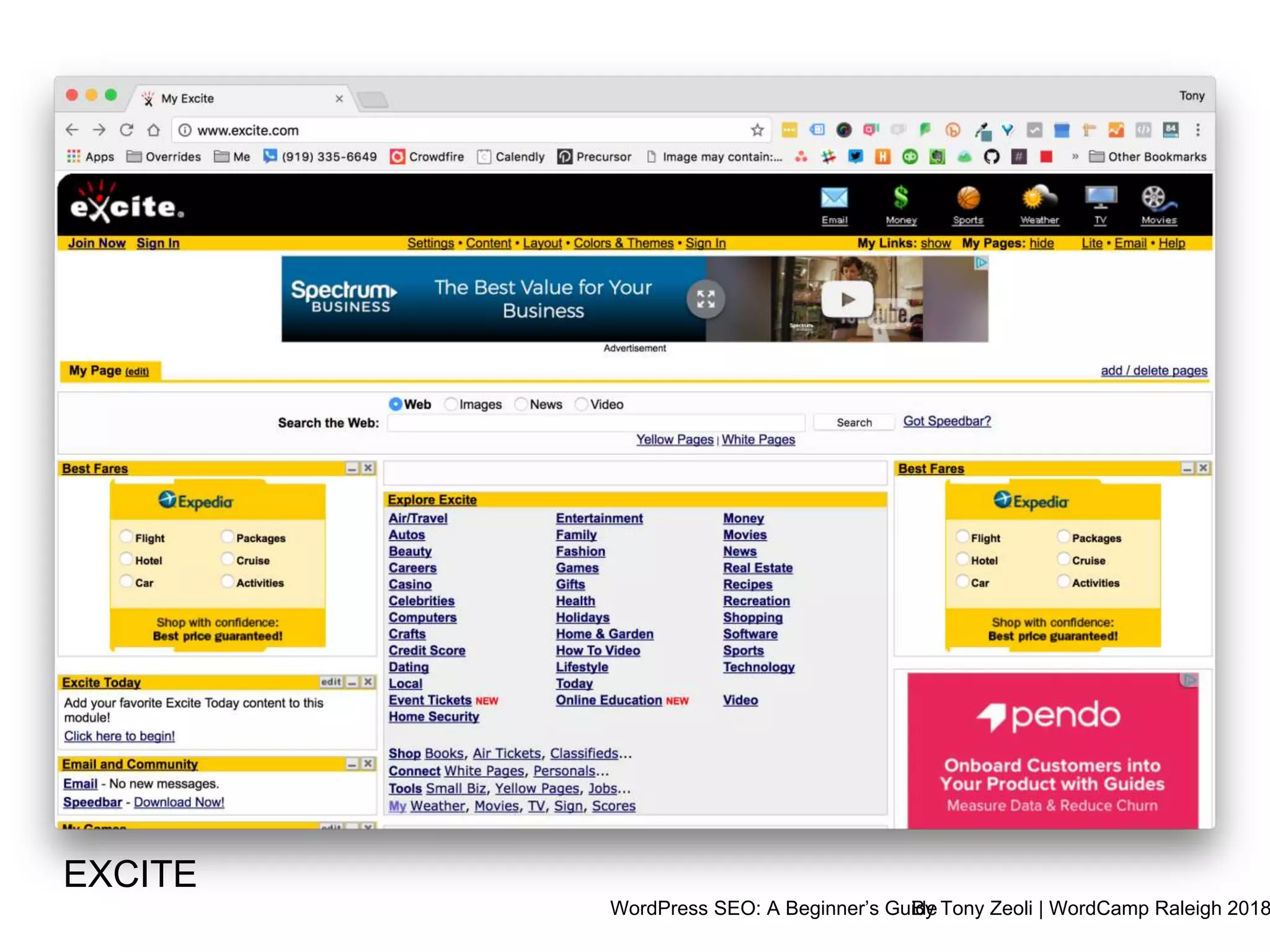 WordPress SEO: A Beginner’s GuideBy Tony Zeoli | WordCamp Raleigh 2018
EXCITE
 