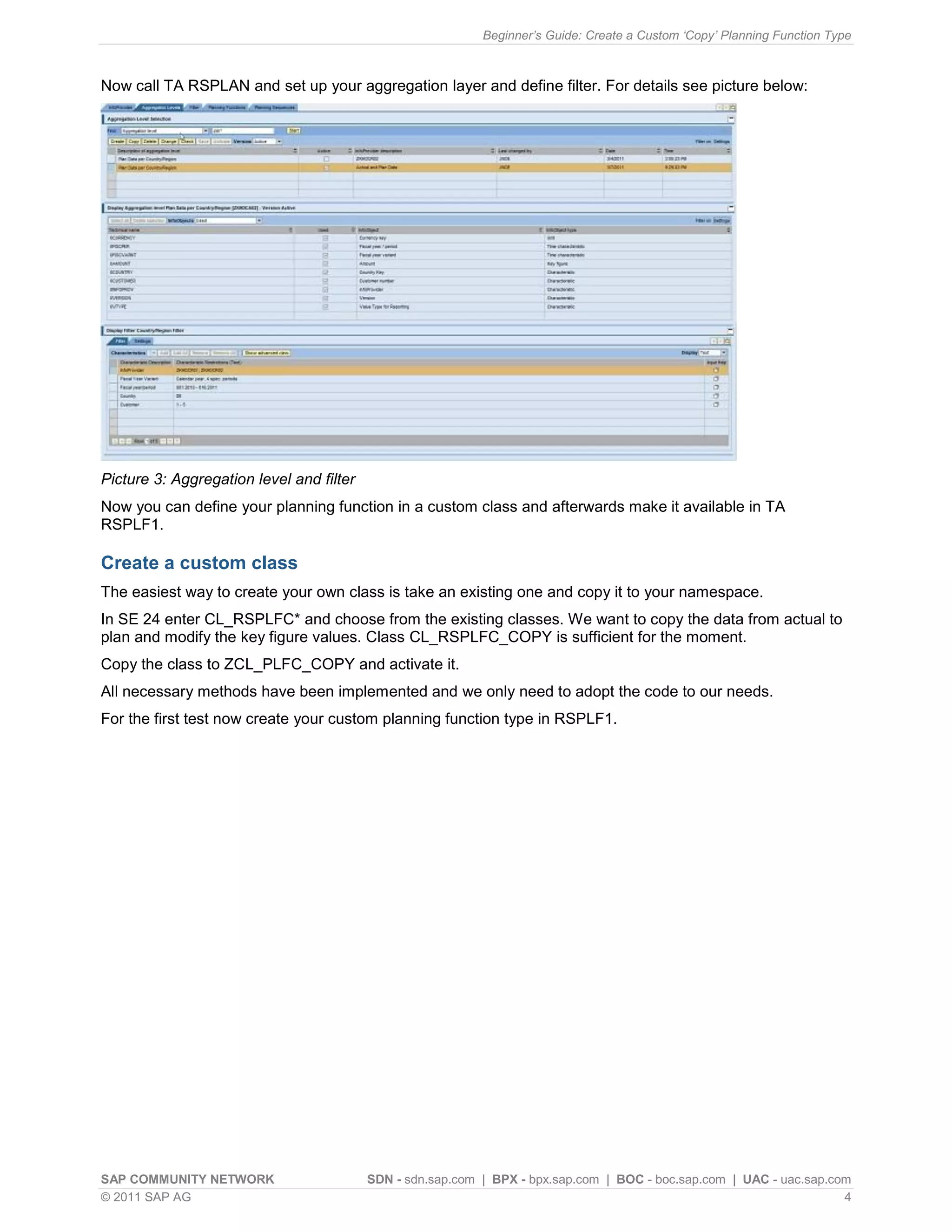 Beginner's guide create a custom 'copy' planning function type | PDF